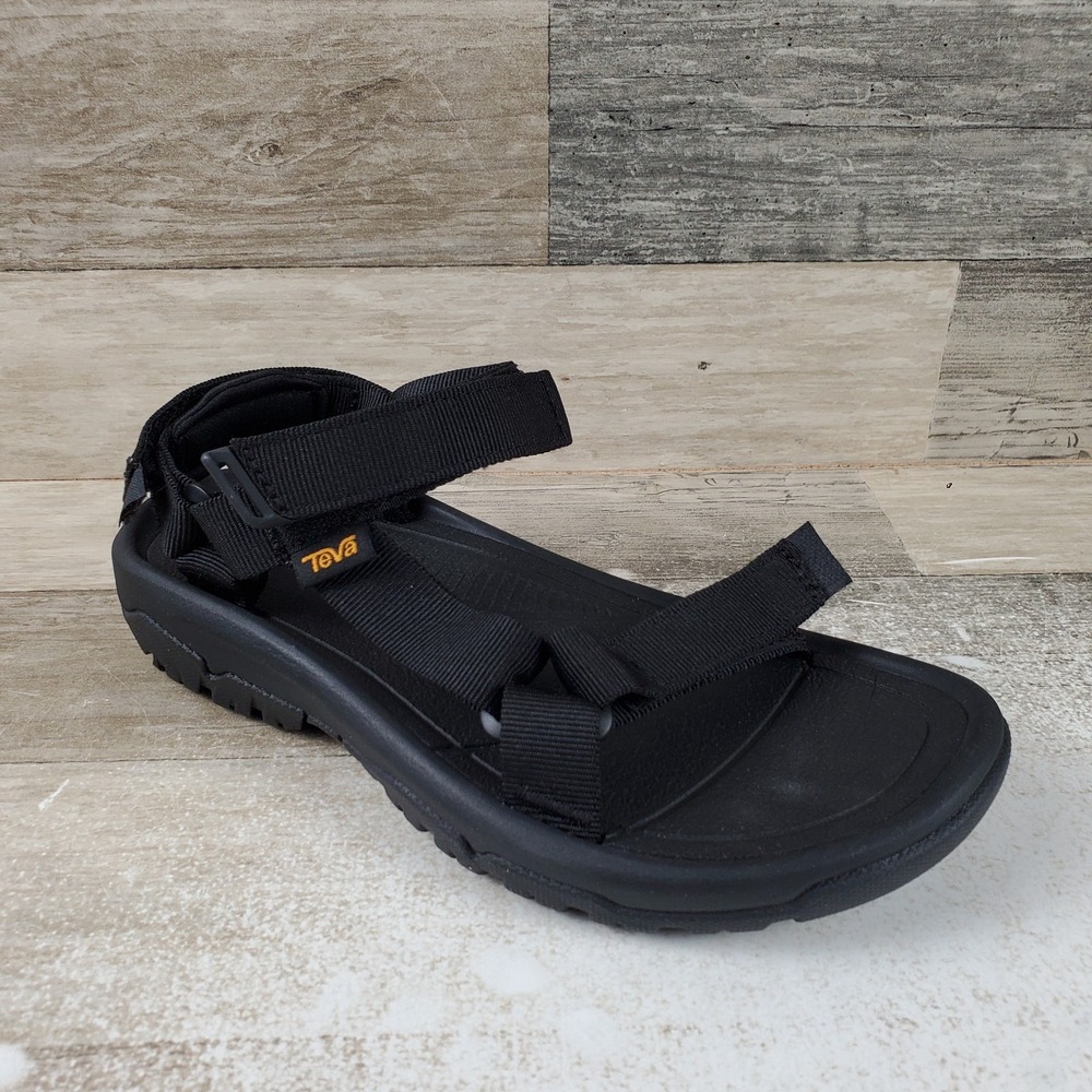 Teva Hurricane XLT2 Womens Sandals Sz 7 Black Comfort Adjustable Hook & Loop